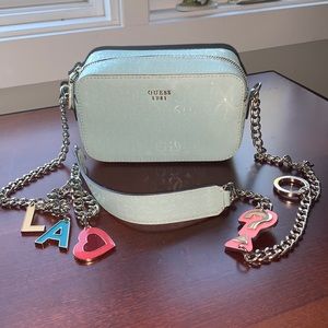 GUESS LA Love Baby Blue Camera Bag